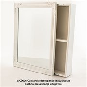 Ogledalo na ormariću 60x80cm bijelo