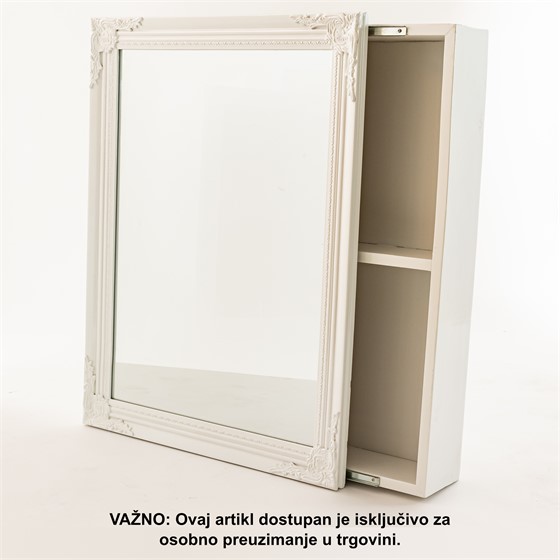 Ogledalo na ormariću 60x80cm bijelo