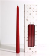 Svijeća konus x8kom d2,1 h30cm - crvena