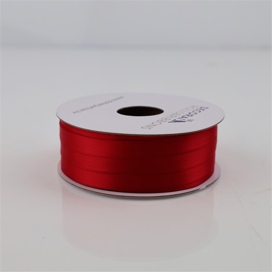 Traka saten 10mm/50m premium scarlet crvena 260