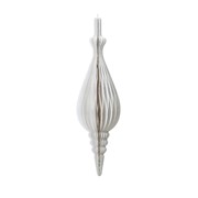 Ukras papirni finial 22xh80cm bijela