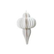 Ukras papirni finial 12xh20cm bijela