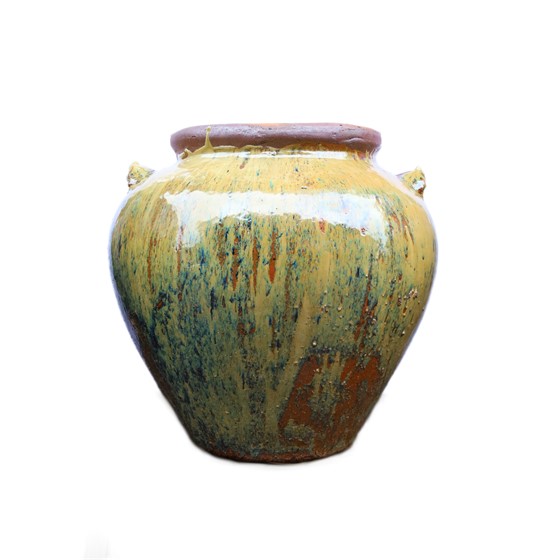 Keramička posuda - ćup glaziran h53 d46cm žuta