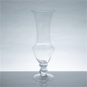 Staklo vaza na nogu optic h45d16cm