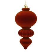 Ukras za bor 28x14cm ornament C flok - smeđa