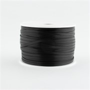 Traka saten 3mm/100m premium crna 030