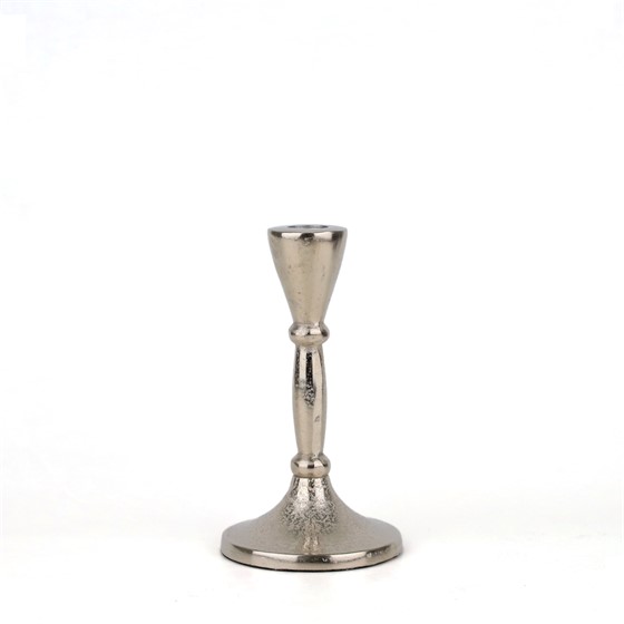 Svijećnjak metal h18cm d10cm srebrna