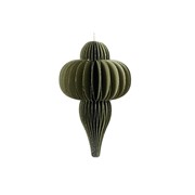 Ukras papirni finial 12xh20cm zelena