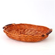 Košara pladanj oval 50x40/h7cm natur smeđa