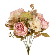Buket peonija mix 54cm sv.lila/krem