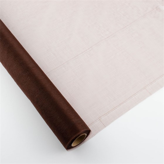 Organdi rola lux efekt 48cmx10m - sv.smeđa