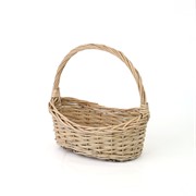 Košara oval 31x20x10/h13cm siva