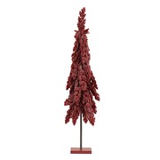 Bor na stalku glitter d18 h45cm burgundi