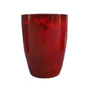 Keramička posuda glazirana h40 d30cm crvena