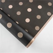 Charm folija Točke crtaste rola 58cm/15m - crna/zlatne točke