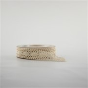 Traka čipka 25mm/10m natural 00