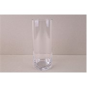 Staklo vaza cilindar h20d8cm šlif