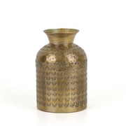 Vaza metalna h15cm d10cm antik mjed