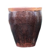 Keramička posuda glazirana h72 d60cm smeđa