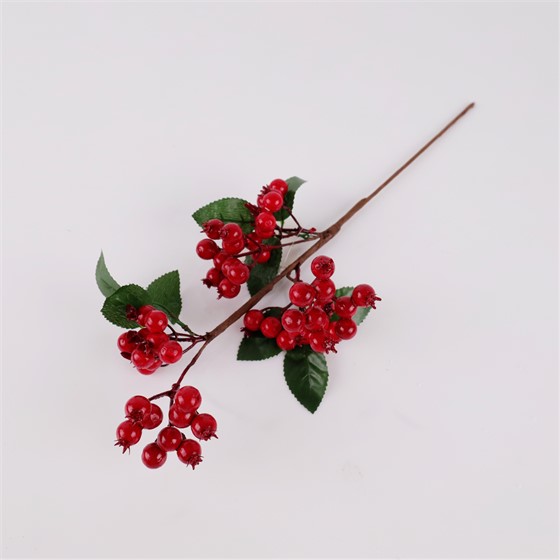 Grana frost crvene bobice s lišćem 50cm