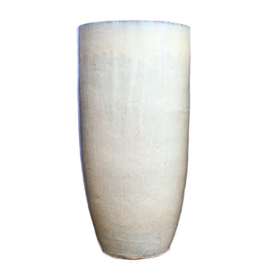 Keramička posuda glazirana h70 d31cm staro bijela