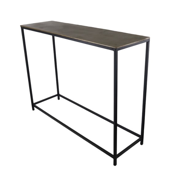 Stol konzola 117x30xh85cm brončana/crna