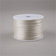 Traka saten 3mm/100m premium antique bijela 028