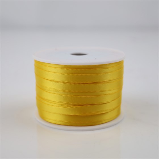 Traka saten 6mm/50m premium žuta 645