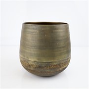 Vaza metalna 23xh23cm antik brončana
