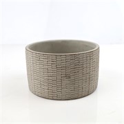 Cement posuda okrugla 17xh10cm siva