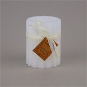 Svijeća frost zupčanik 7,5xh10cm - bijela