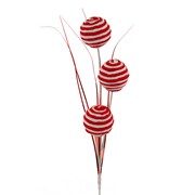 Grana Candy kuglice x3kom 70cm crvena/bijela