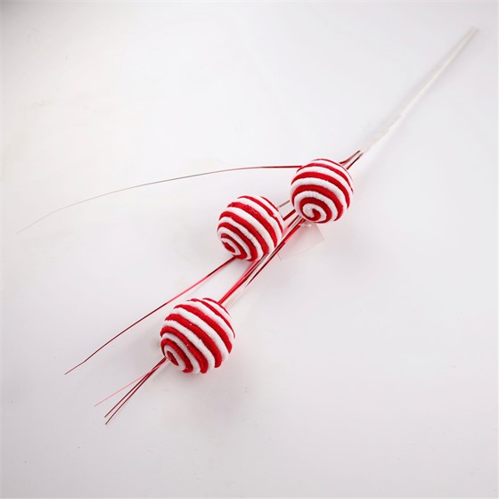 Grana Candy kuglice x3kom 70cm crvena/bijela