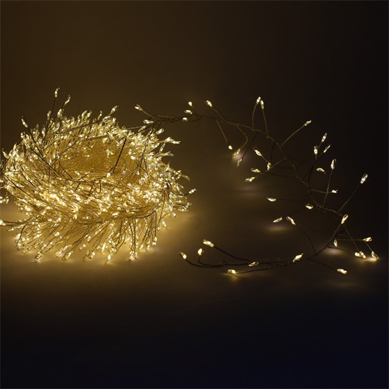 LED lampice cluster 1000L/8m WW IP44