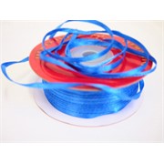 Traka saten 3mm/100m standard capri plava 337