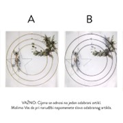 Obruč metalni h50/40/30cm 2ass zlatni/crni