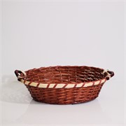Košara oval s uzorkom 51x38/h13cm smeđa
