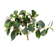 Puzavac srcoliki bršljan 42cm x7 zaprašeni zelena/žuta