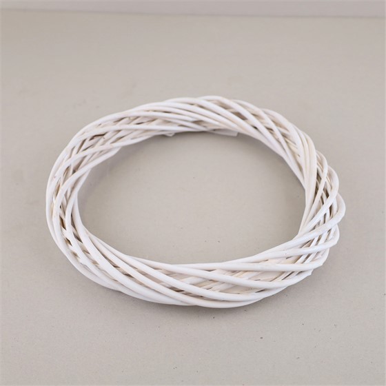 Obruč od šibe 30cm bijela