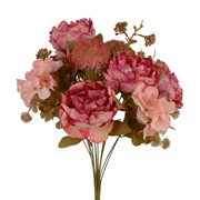 Buket peonija mix 54cm prljavo roza