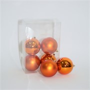 Plastične kuglice 8cm/6kom - narančasta S/M