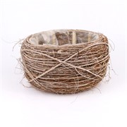 Košara okrugla d33cm h18cm white wash