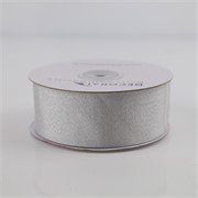 Traka LUREX RIPS 38mm/25m bijela/srebrna