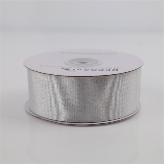 Traka LUREX RIPS 38mm/25m bijela/srebrna