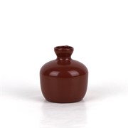 Staklo vaza amfora h13cm d12cm bordo