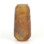 Staklo vaza h26,5cm d13cm smeđa