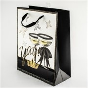 Vrećica 26x12cm h32cm deblji papir Happy birthday