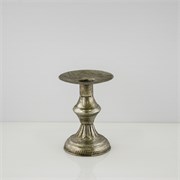 Svijećnjak metalni 10x10x14.5cm srebrna