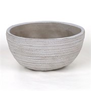 Cement posuda okrugla d20xh10cm bijela/siva