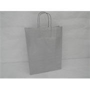 Vrećica 26x12x35cm papir srebrna
